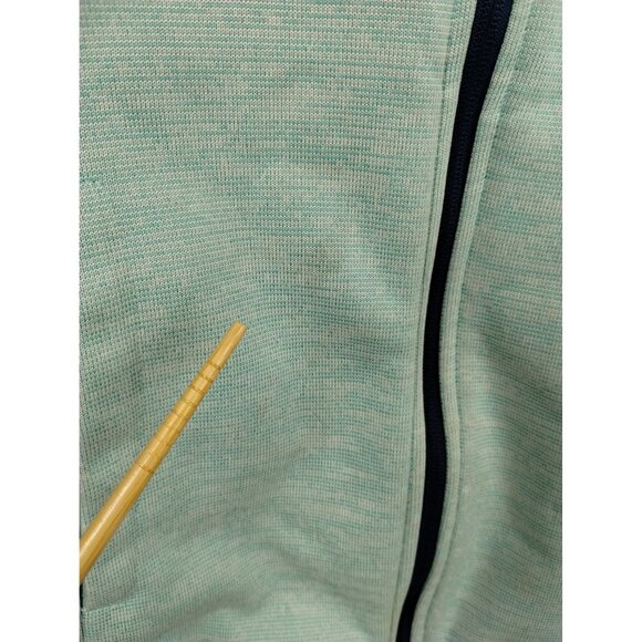 Womens M Mint Green Full Zip-Up Reflective Athletic Jacket With Pockets - Picture 2 of 11